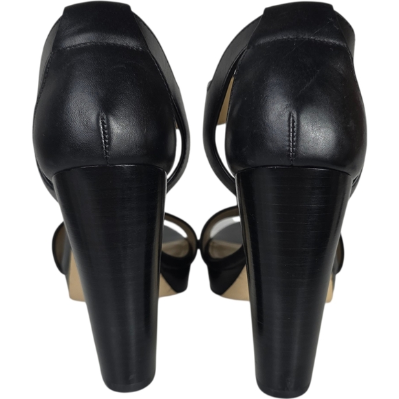 MICHAEL Michael Kors Berkley Lock Leather Platform Sandal Size 7 - Picture 3 of 12